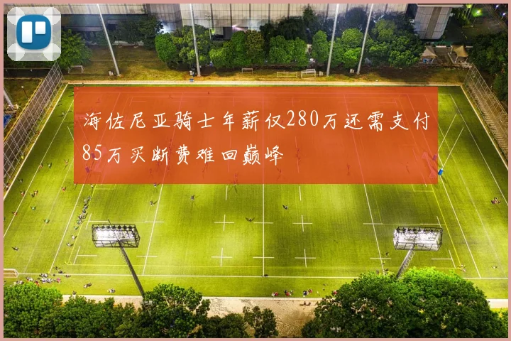 海佐尼亚骑士年薪仅280万还需支付85万买断费难回巅峰
