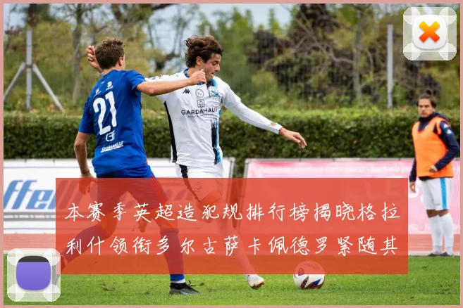 本赛季英超造犯规排行榜揭晓格拉利什领衔多尔古萨卡佩德罗紧随其后